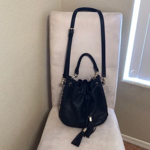 Aldo black bucket bag